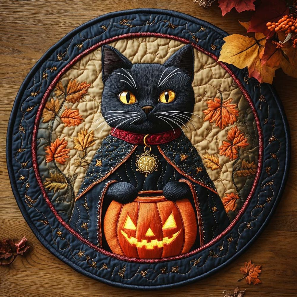 Enchanted Guardians Quilted Round Mat