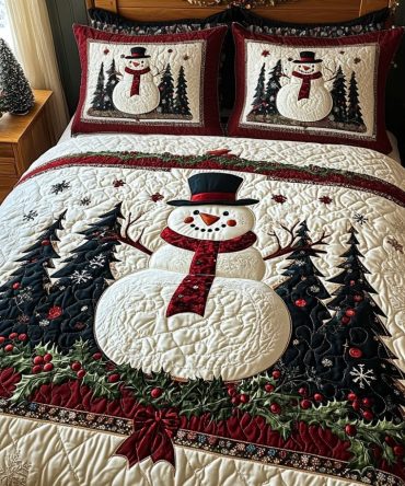 Enchanted Noel 3-Piece Quilted Bedding Set