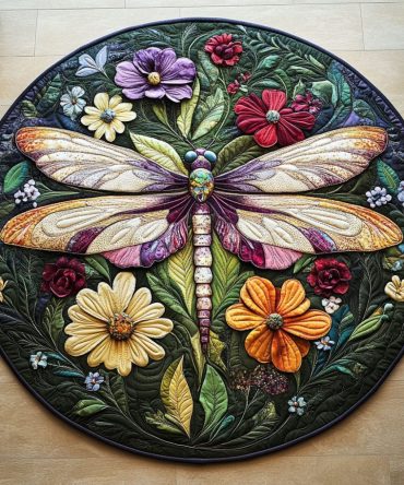 Enchanted Wings Quilted Round Mat