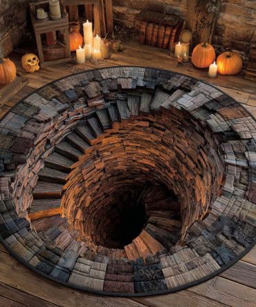 Endless Pit Quilted Round Mat