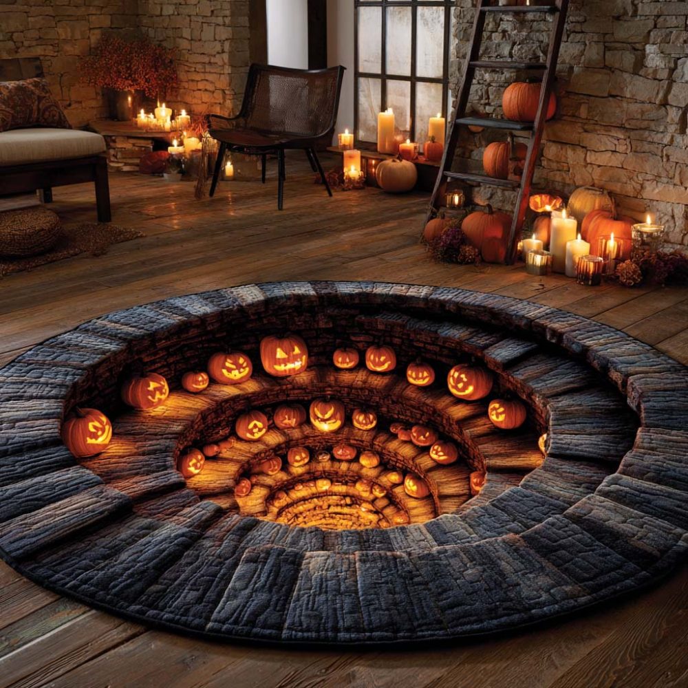 Halloween Quilted Round Mat - Image 3