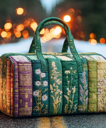 Endless Stories Quilted Duffle Bag