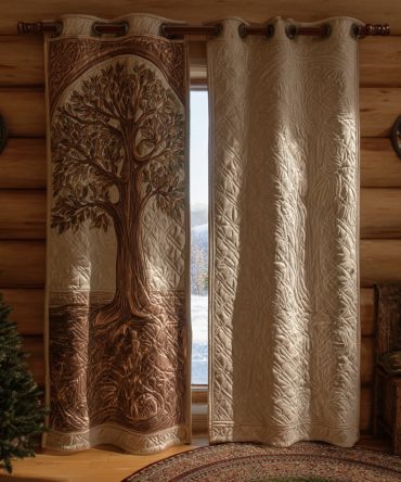Eternal Tree Quilted Curtains