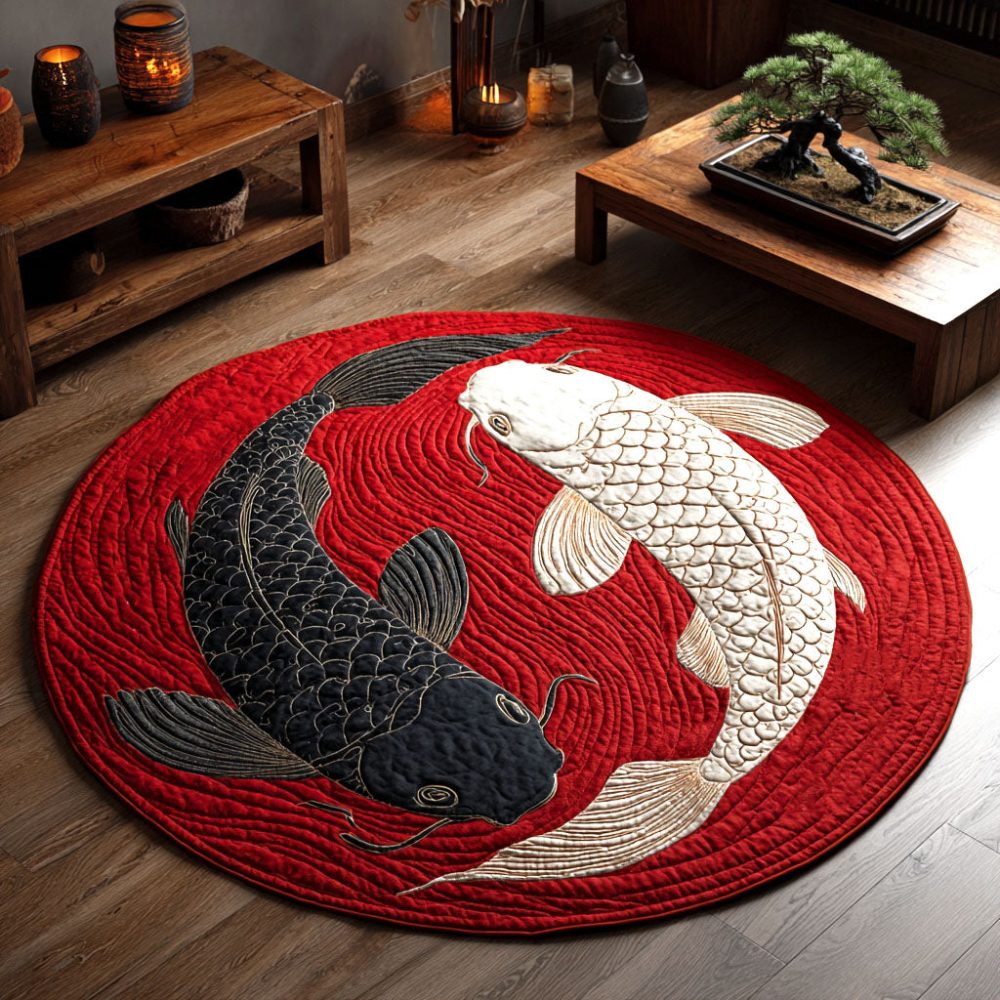 Eternal Balance Quilted Round Mat