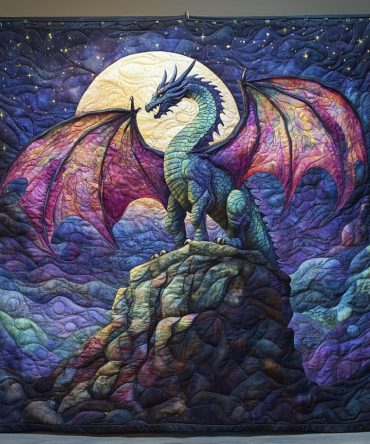 Eternal Blaze Quilted Blanket