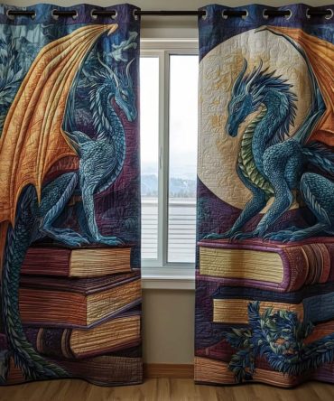 Eternal Dragon Quilted Curtains