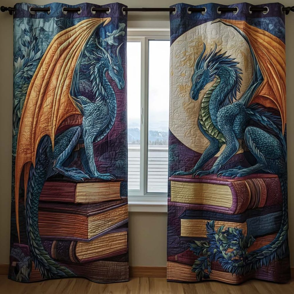 Eternal Dragon Quilted Curtains
