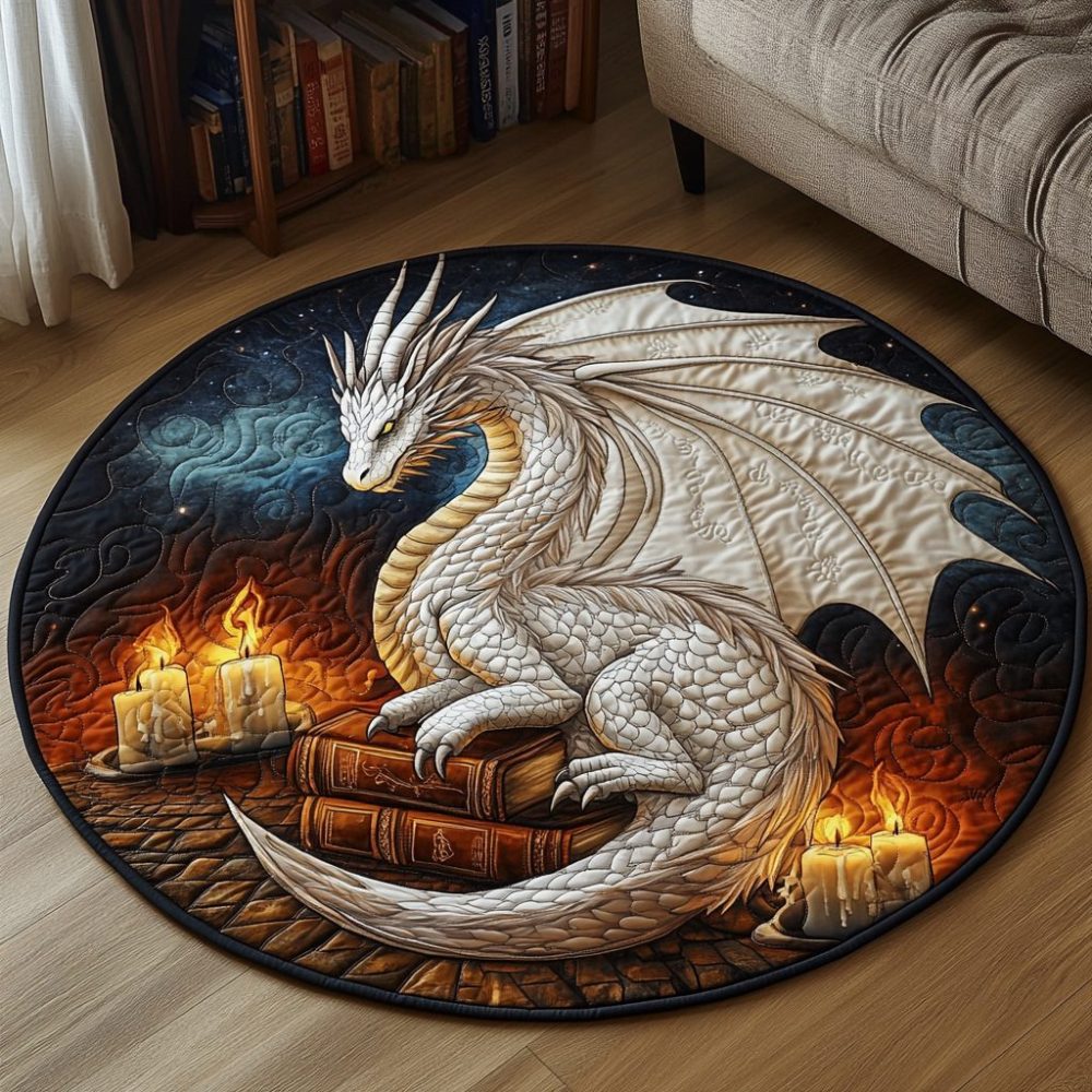 Eternal Flame Quilted Round Mat