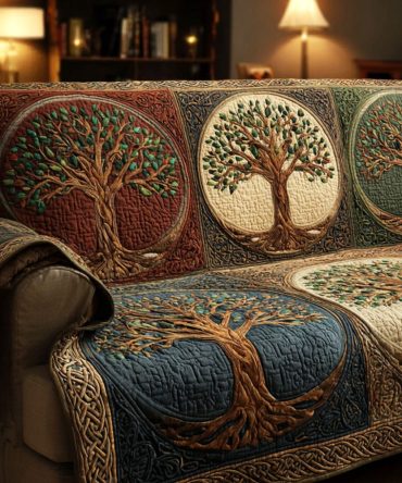 Eternal Roots Quilted Sofa Cover