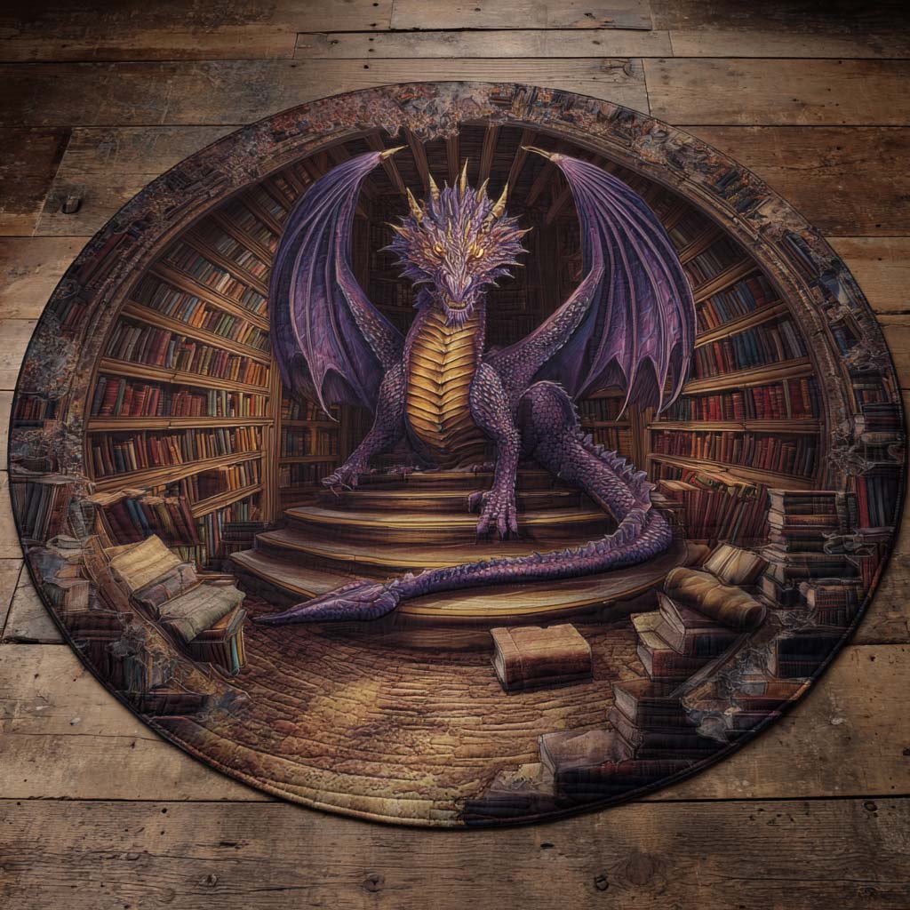 Eternal Sage Quilted Round Mat