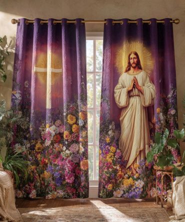Eternal Savior Quilted Curtains