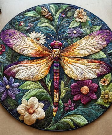 Ethereal Garden Quilted Round Mat