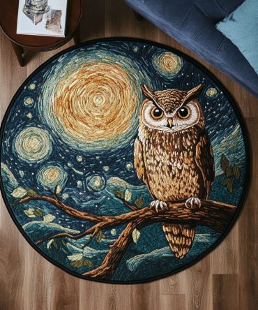 Ethereal Gaze Quilted Round Mat