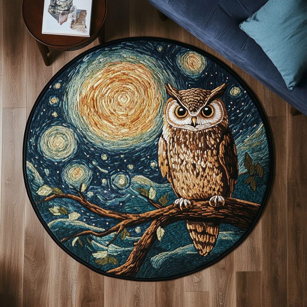 Ethereal Gaze Quilted Round Mat