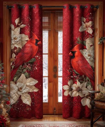 Evergreen Melody Quilted Curtains