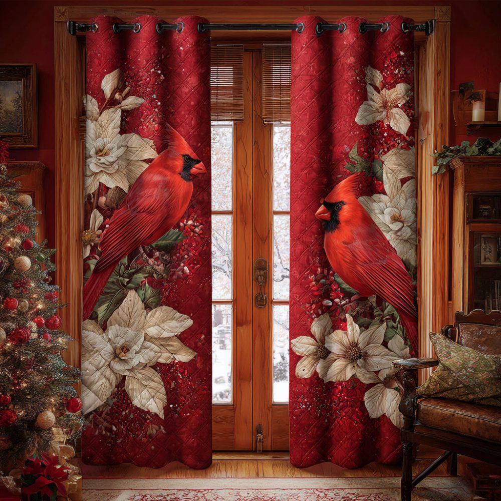 Evergreen Melody Quilted Curtains