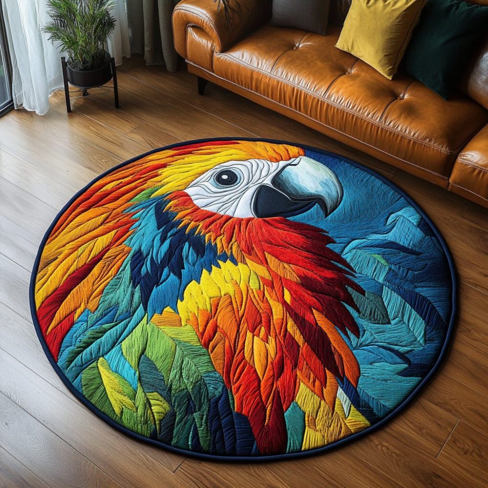 Exotic Flyer Quilted Round Mat