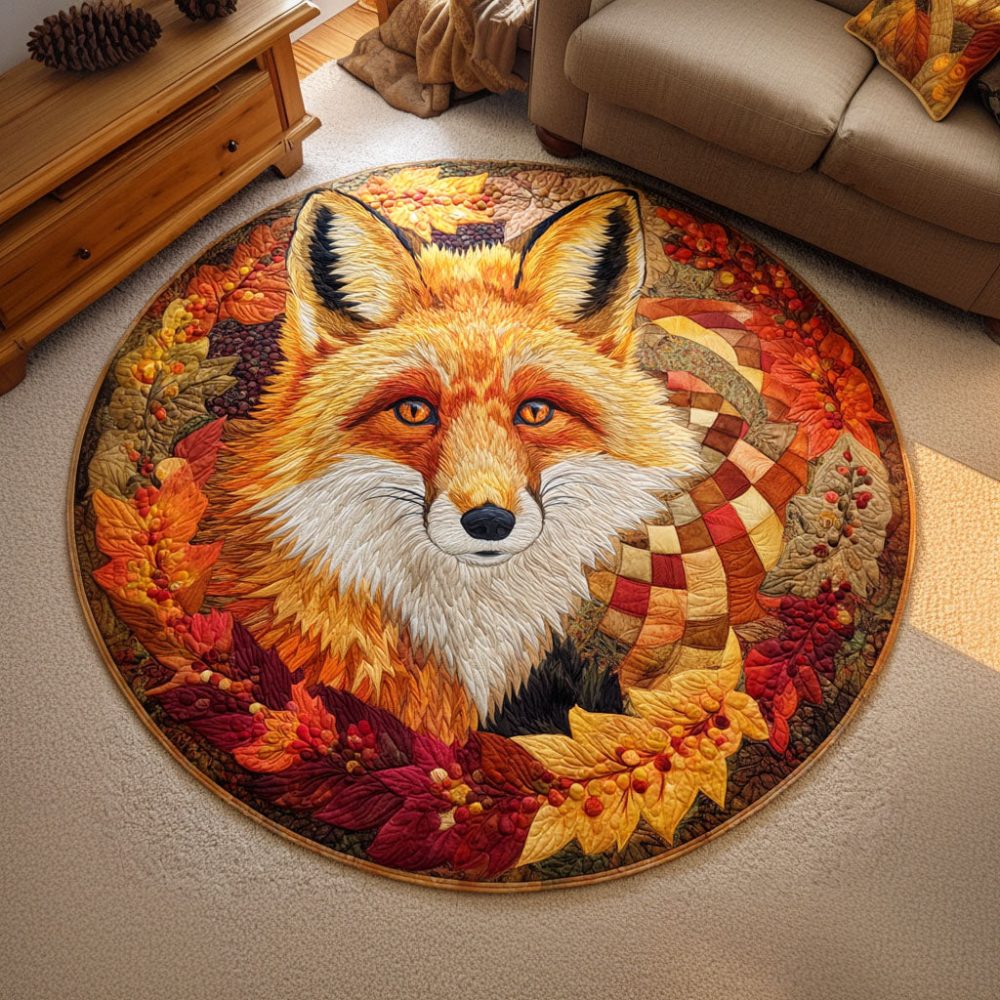 Falling Breeze Quilted Round Mat