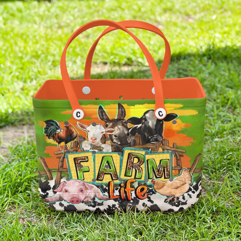 Farm Life Tote Bag – Vibrant Animal Print, Durable & Spacious For Everyday Use - Image 2