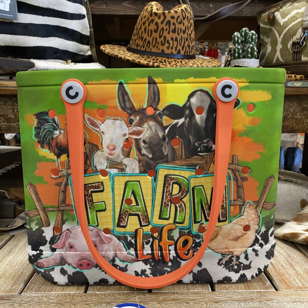 Farm Life Tote Bag – Vibrant Animal Print, Durable & Spacious For Everyday Use - Image 6