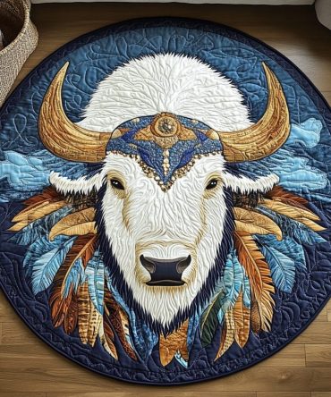 Feather Pride Quilted Round Mat