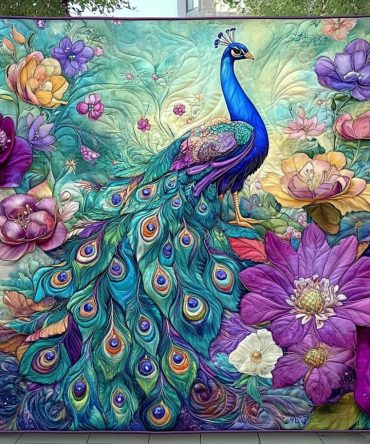 Feathers Of Fantasy Quilted Blanket