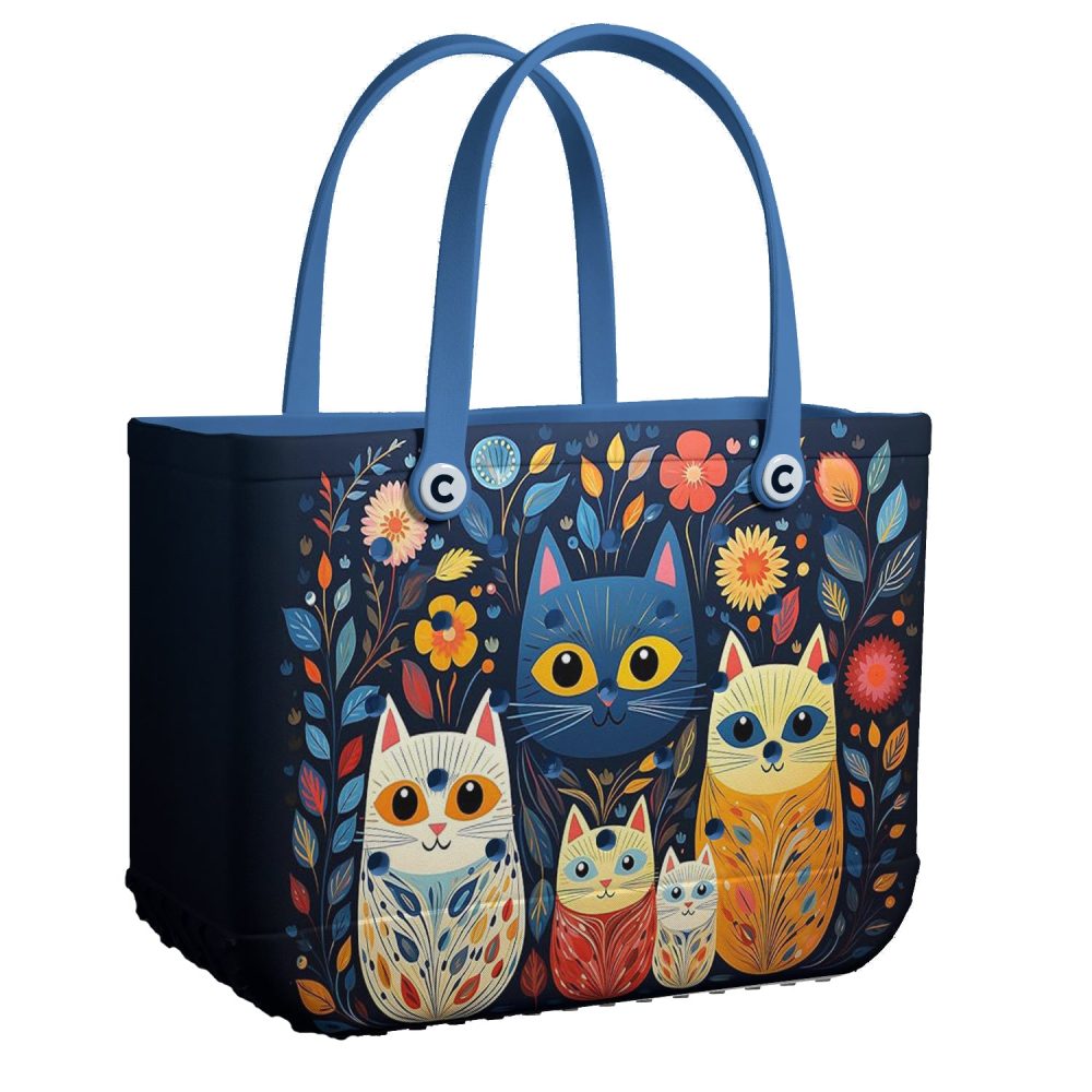 Colorful Cat Tote Bag – Cute & Stylish Design For Cat Lovers, Perfect For Shopping & Travel