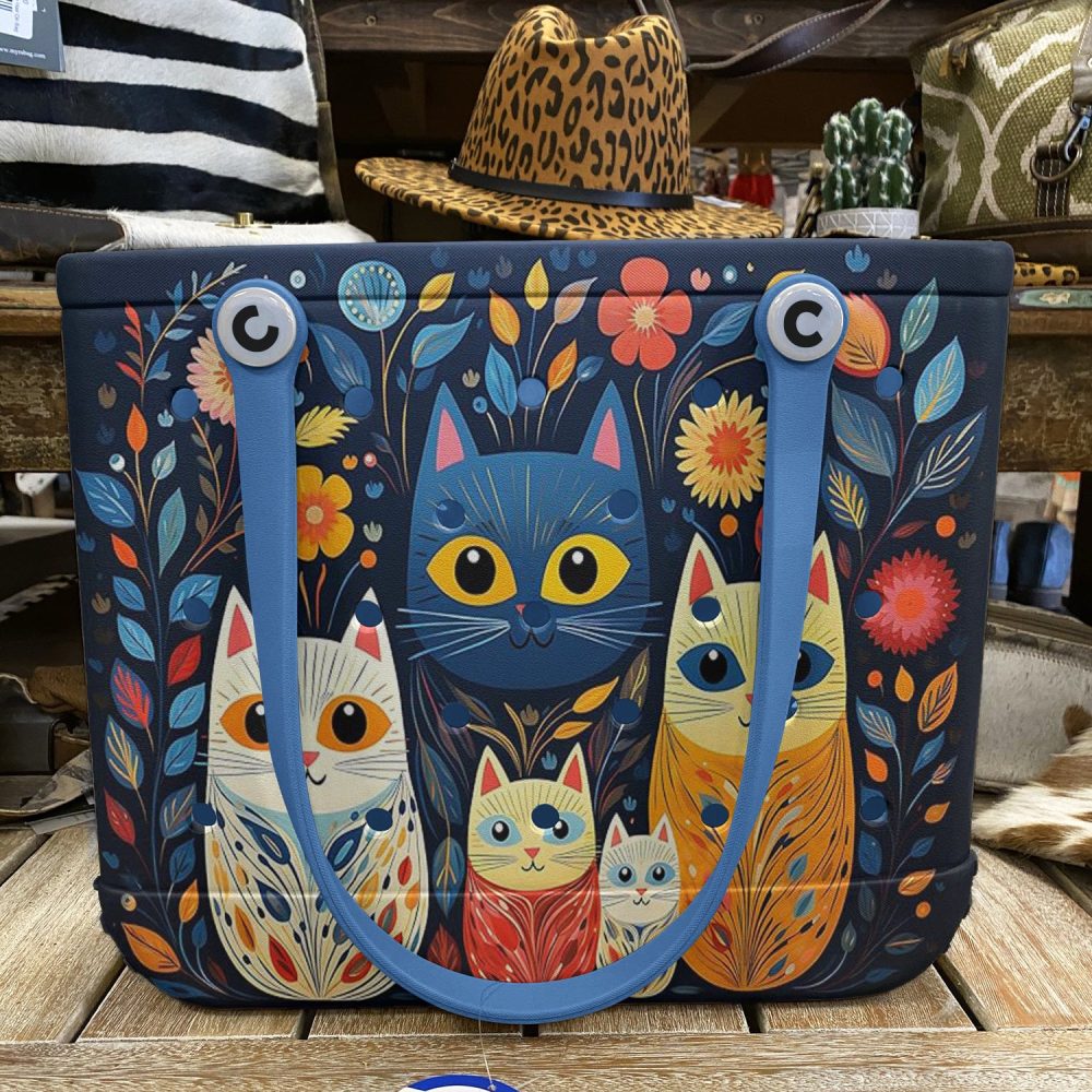 Colorful Cat Tote Bag – Cute & Stylish Design For Cat Lovers, Perfect For Shopping & Travel - Image 6