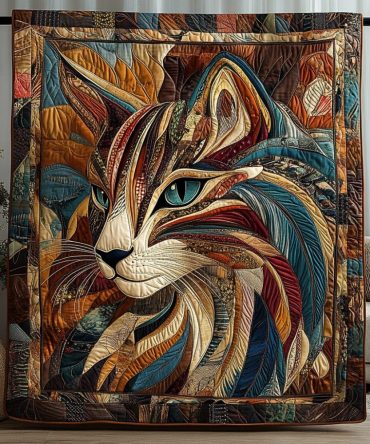Feline Fiesta Quilted Blanket