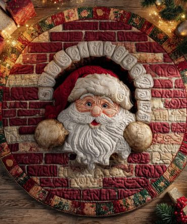Festive Joy Quilted Round Mat