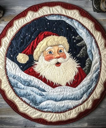 Festive Season Quilted Round Mat