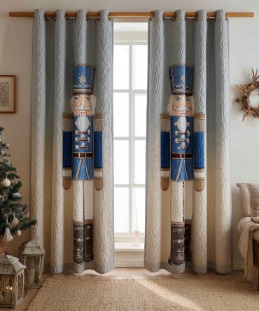 Festive Soldier Quilted Curtains