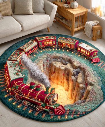 Festive Steamline Quilted Round Mat