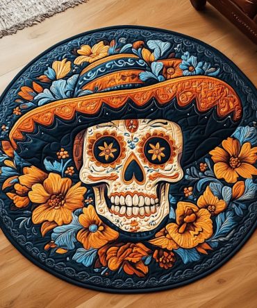Fiesta Bloom Quilted Round Mat