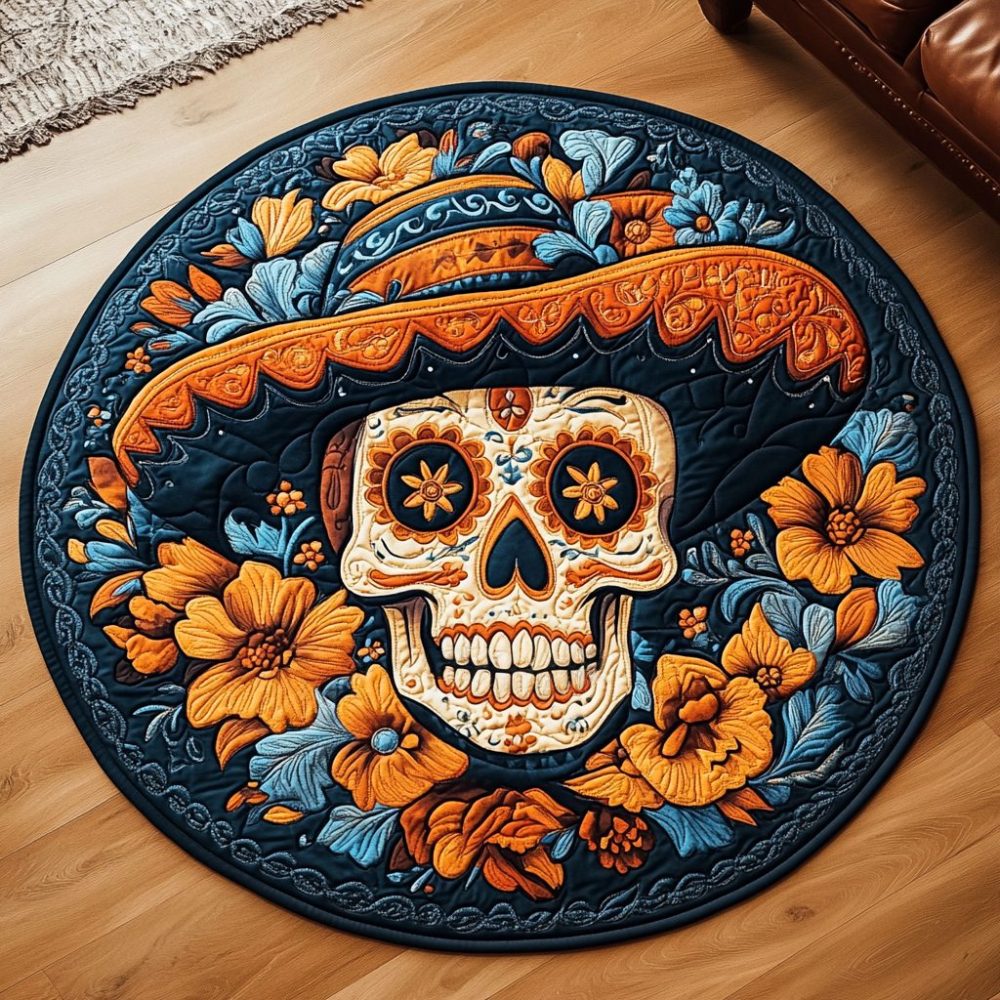 Fiesta Bloom Quilted Round Mat