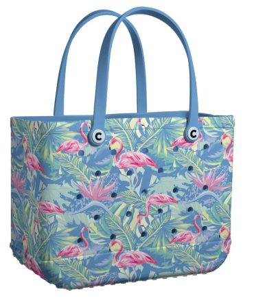 Stylish Flamingo Tropical Beach Tote - Durable & Spacious Summer Bag