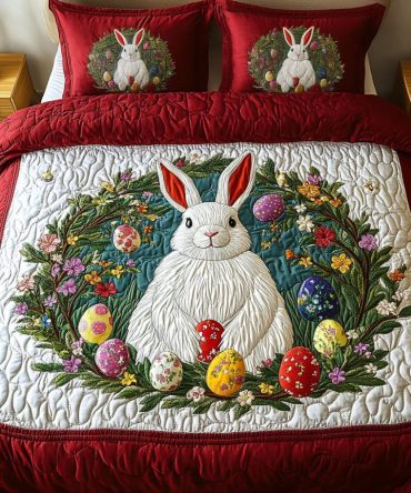 Floral Charm 3-Piece Quilted Bedding Set