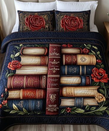 Floral Wisdom 3-Piece Quilted Bedding Set