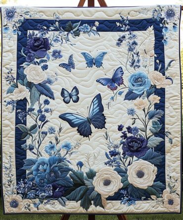 Fluttering Beauty Quilted Blanket