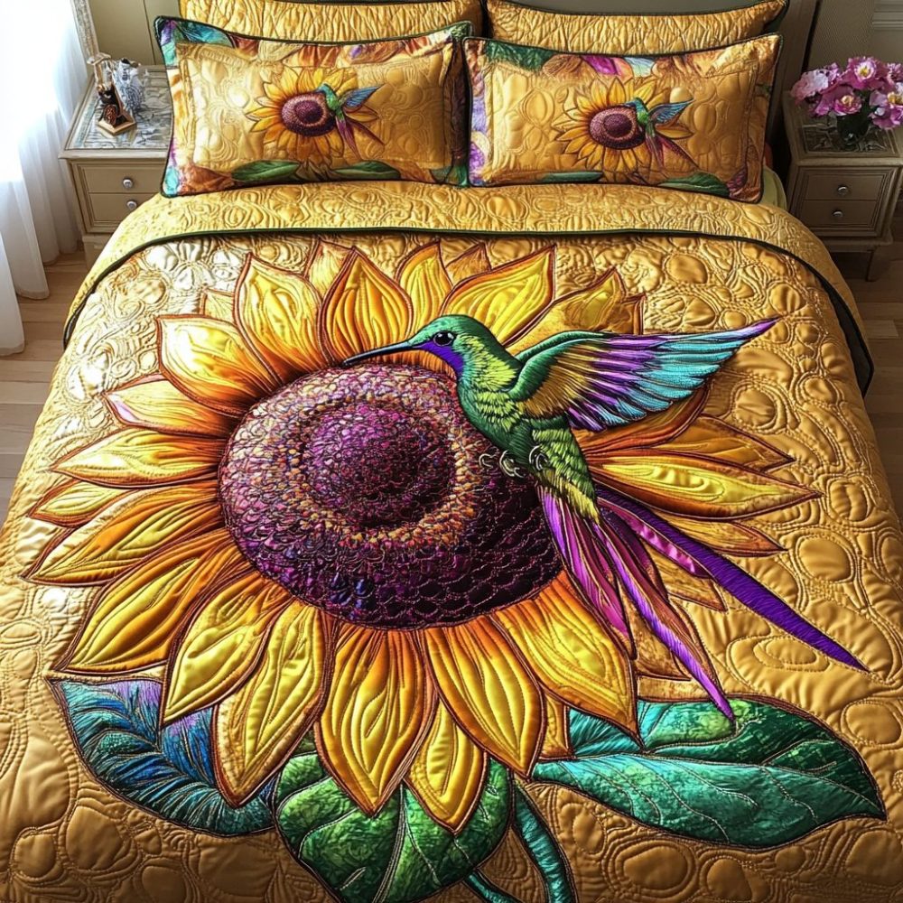 Flying Fantasy 3-Piece Quilted Bedding Set