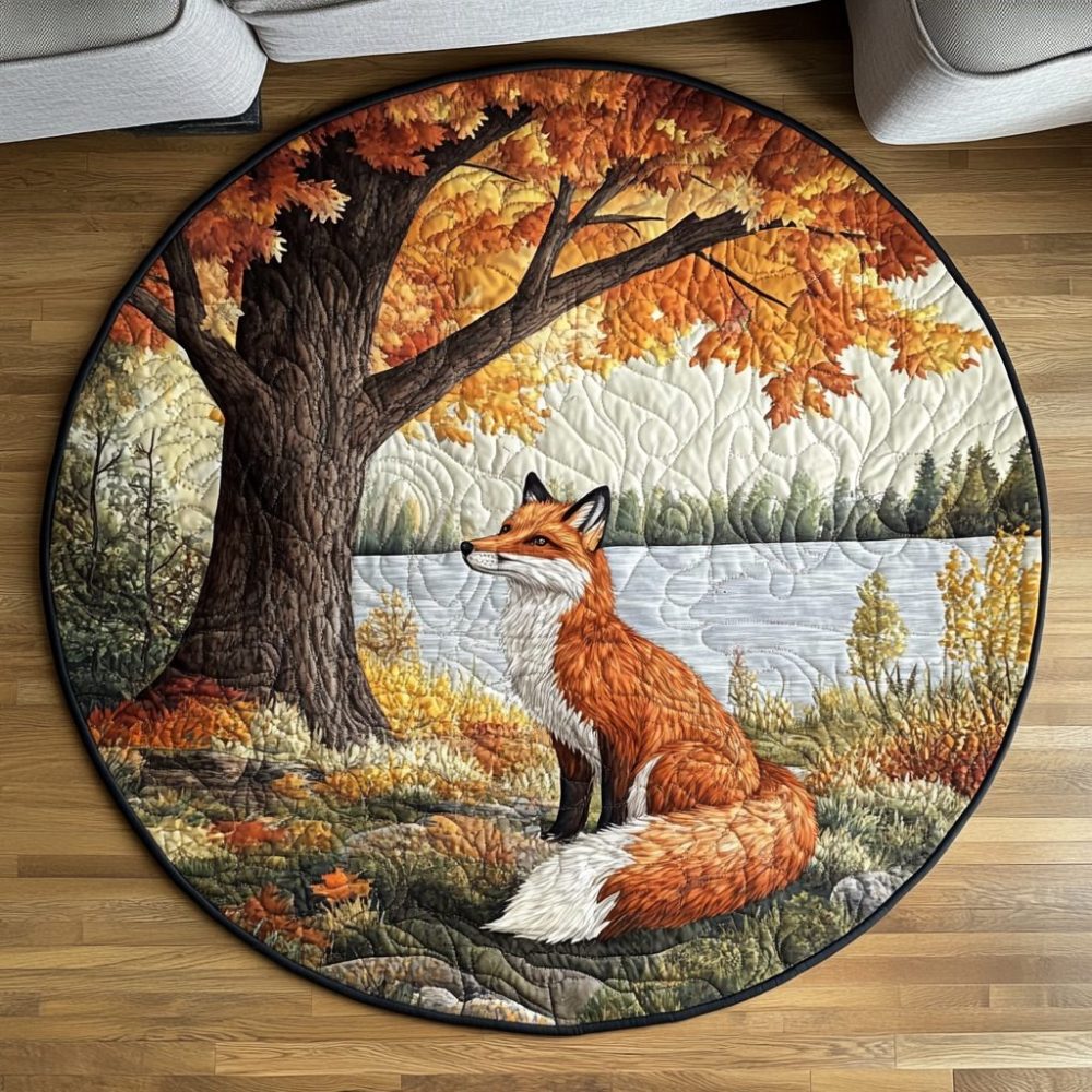 Forest Charm Quilted Round Mat