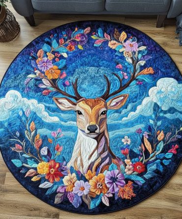 Forest Grace Quilted Round Mat