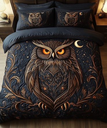Forest Guardian 3-Piece Quilted Bedding Set