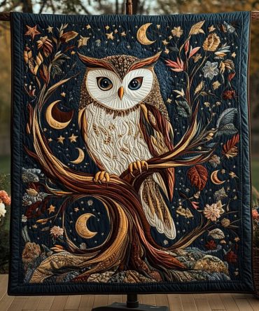 Forest Guardian Quilted Blanket