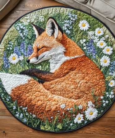 Fox Nest Quilted Round Mat