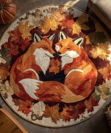 Foxglow Quilted Round Mat