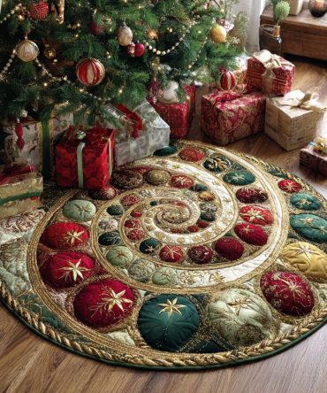 Frost Bell Quilted Round Mat