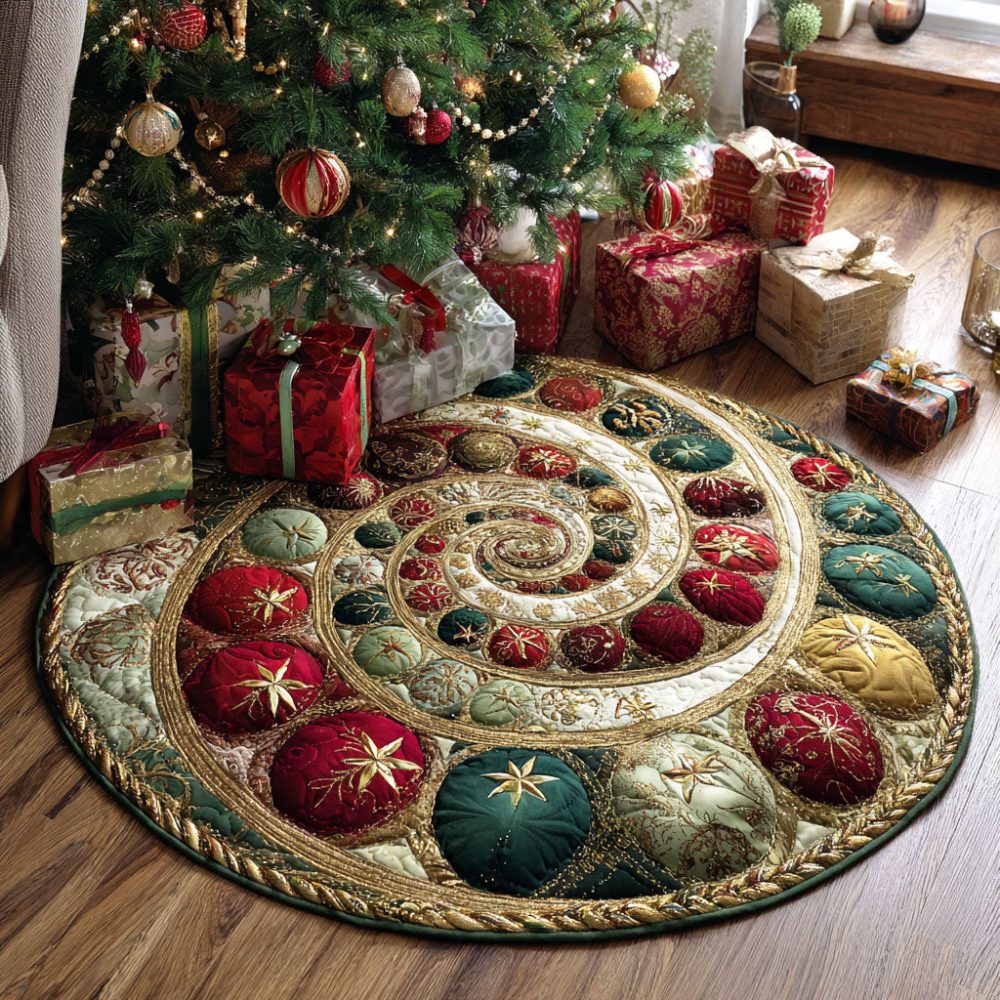 Frost Bell Quilted Round Mat