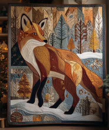Frost Fox Quilted Blanket
