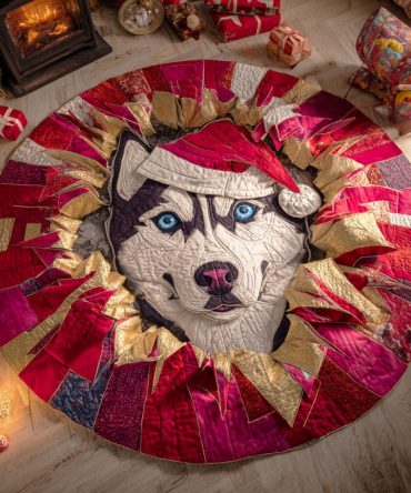 Frost Runner Quilted Round Mat